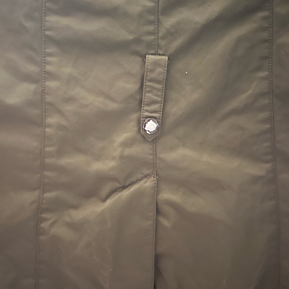 Banana Republic waxed green field jacket. Gently worn, belt not included. Sz XS - Picture 8 of 9